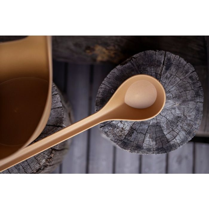 Rento Pisara Sauna Emmer en lepel biocomposiet natuurlijk