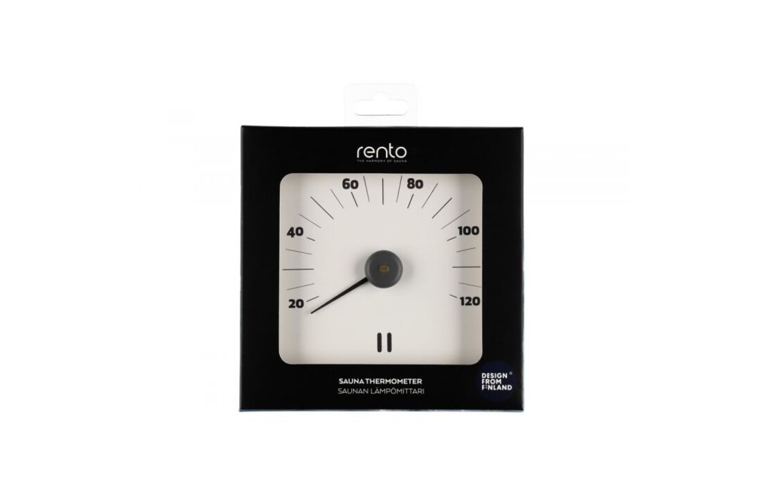 Rento Aluminium Sauna Thermometer Wit