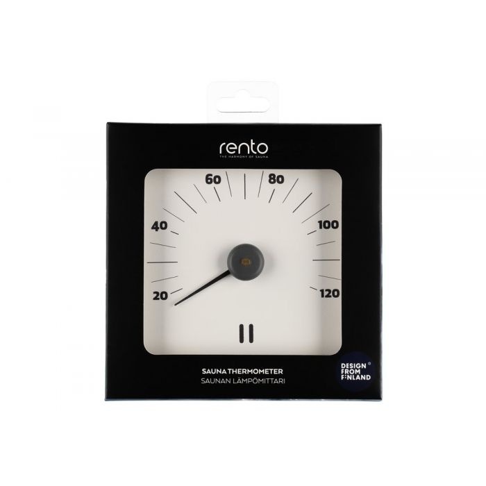 Rento Aluminium Sauna Thermometer Wit