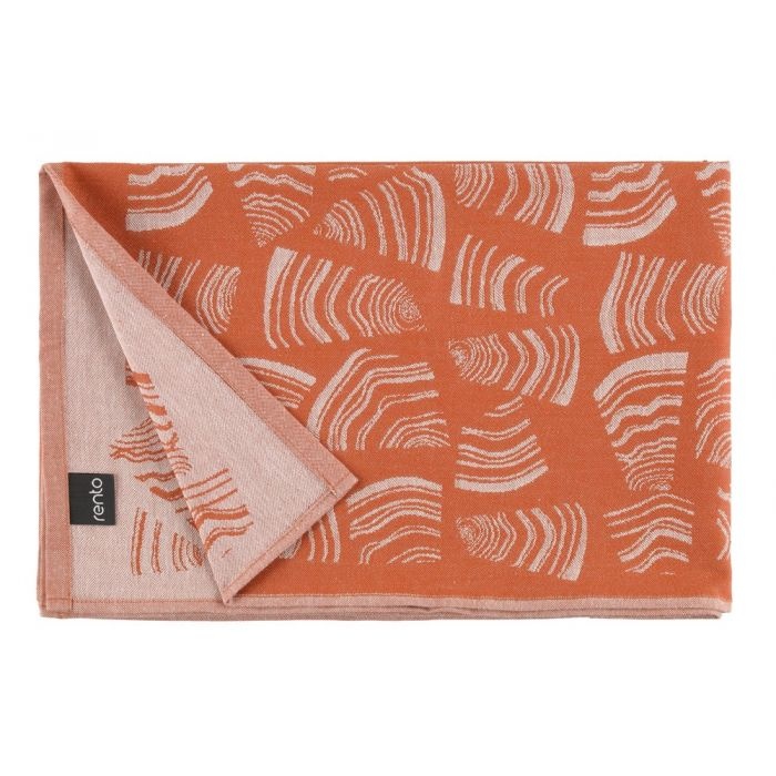 Rento Pino Sauna Kleed - Oranje/Bruin - 50x150 cm