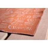 Rento Pino Sauna Kleed - Oranje/Bruin - 50x150 cm