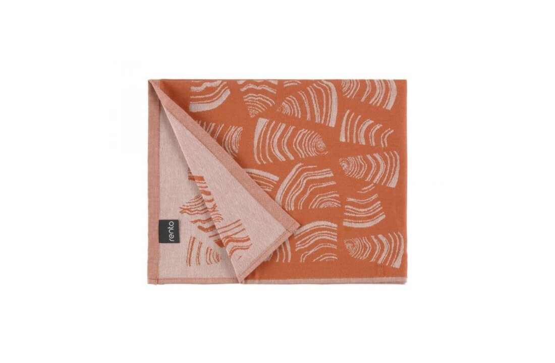Rento Pino Sauna Kleed - Oranje/Bruin - 50x60 cm