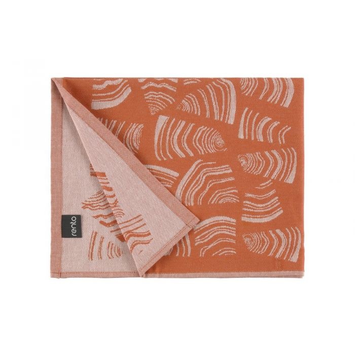 Rento Pino Sauna Kleed - Oranje/Bruin - 50x60 cm