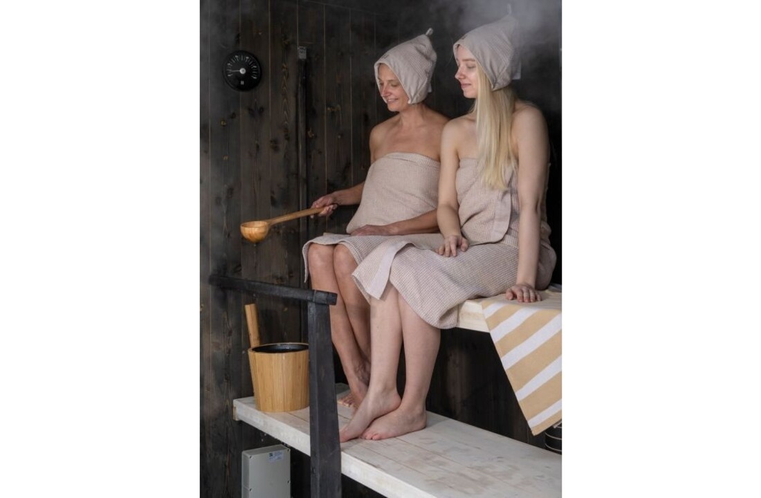 Rento Sauna Thermometer Aluminium rond zwart