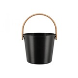 Rento Sauna Emmer Aluminium met Bamboe Handvat Zwart