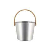 Rento Sauna Emmer Aluminium met Bamboe Handvat Naturel