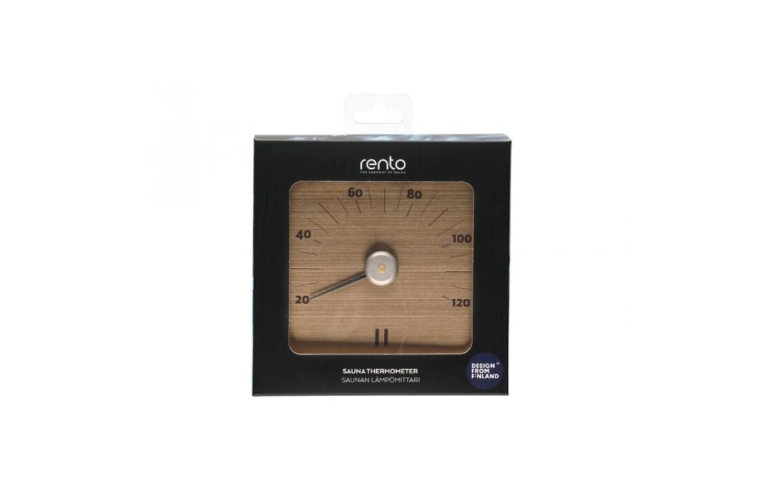 Rento Aluminium Sauna Thermometer Champagne