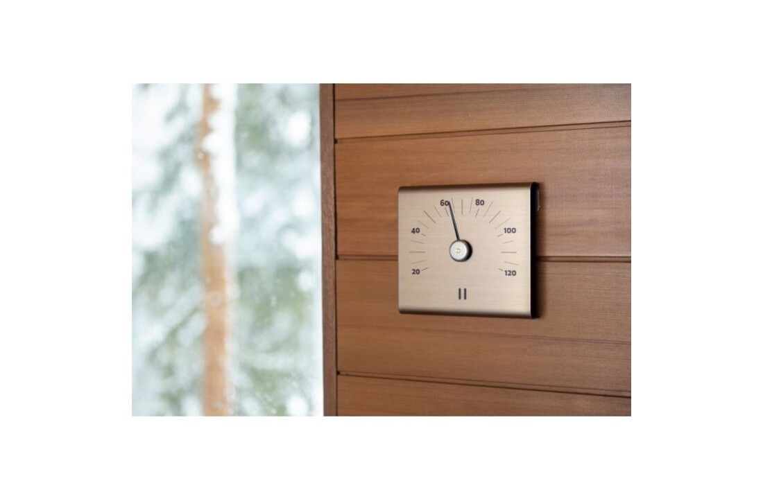 Rento Aluminium Sauna Thermometer Champagne