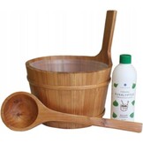 Emendo Sauna emmer, lepel en 500 ml Euca opgietmiddel - Licht