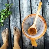 Emendo Sauna emmer, lepel en 500 ml Euca opgietmiddel - Licht