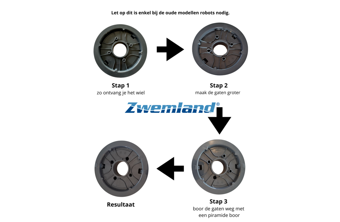 Maytronics Dolphin wiel groot voor Liberty modellen