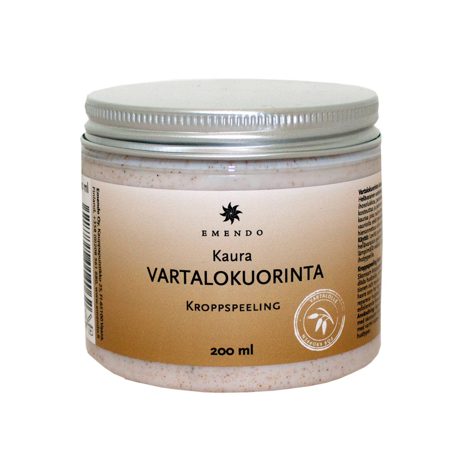 Emendo verzorging set Haver scrub en crème