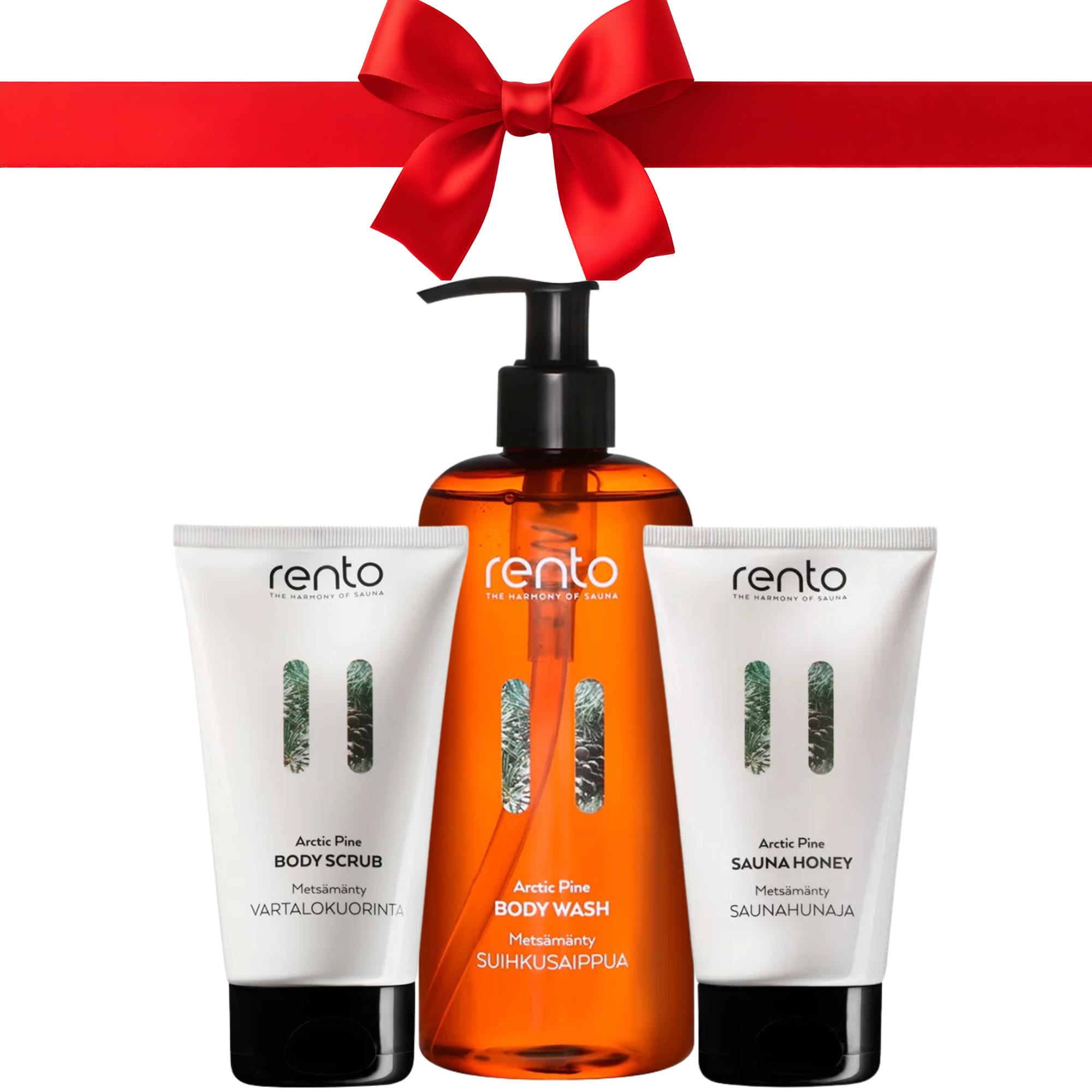 Rento Dennen Cadeauset Body wash, Body scrub, Sauna honey