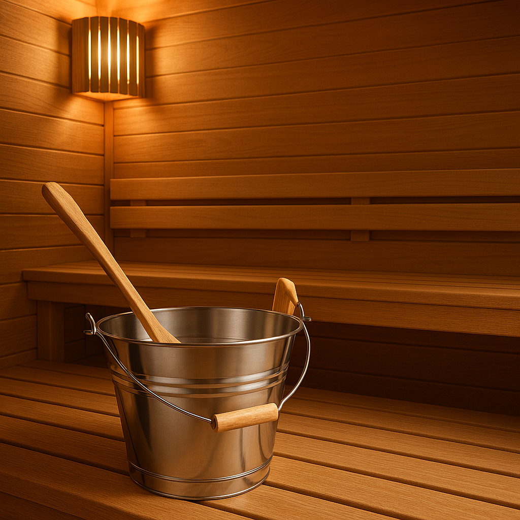 4 Living Sauna-emmer staal 6 L