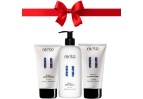 Rento Bosbessen Verwen Cadeauset Body Scrub, Body Balm & Sauna Honey