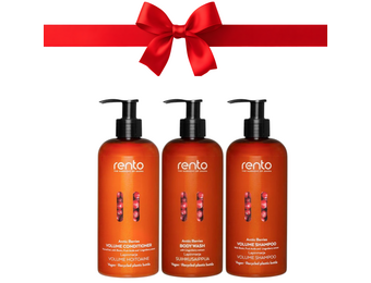 Rento Bessen Verzorgingsset – Volume Shampoo, Conditioner & Body Wash