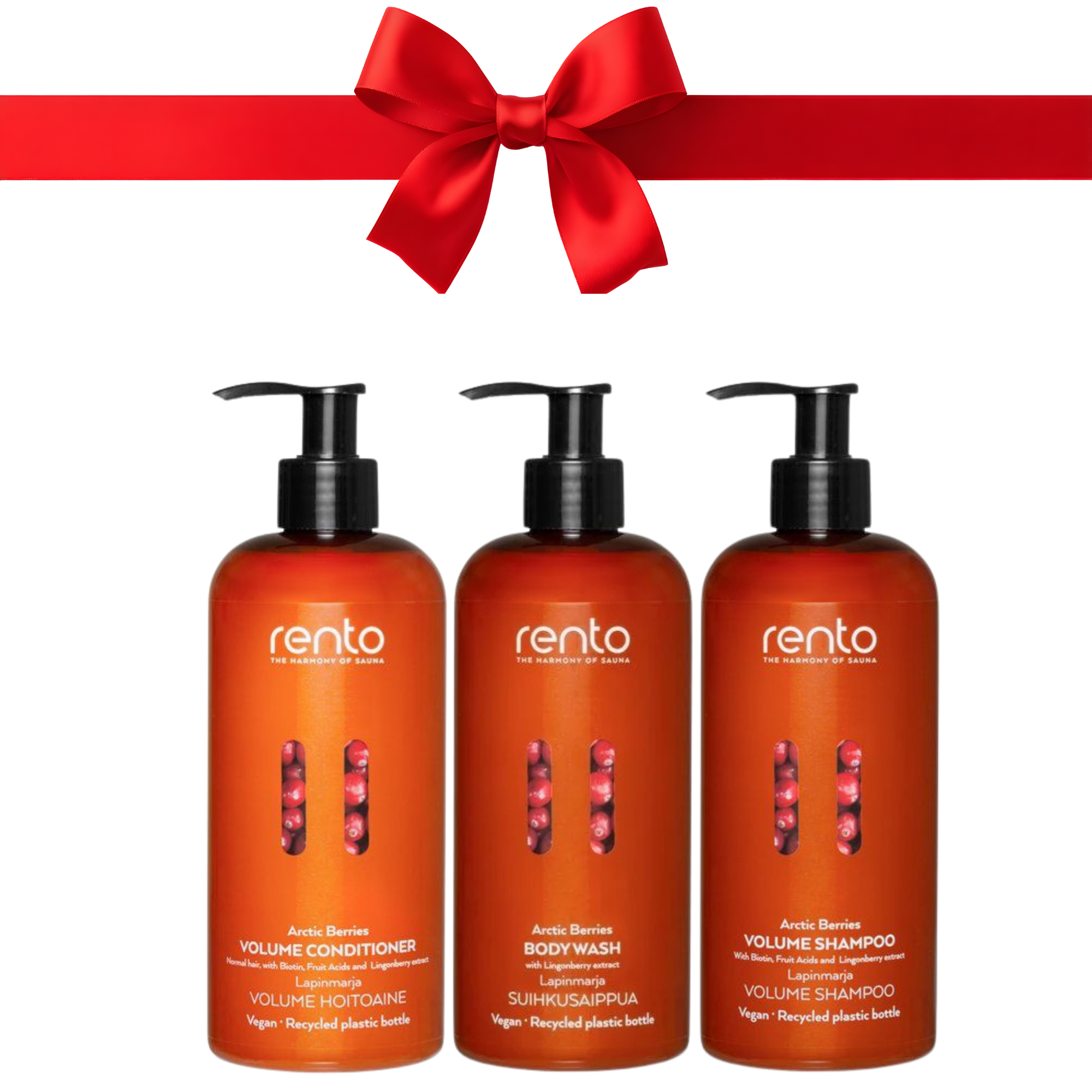 Rento Bessen Verzorgingsset – Volume Shampoo, Conditioner & Body Wash