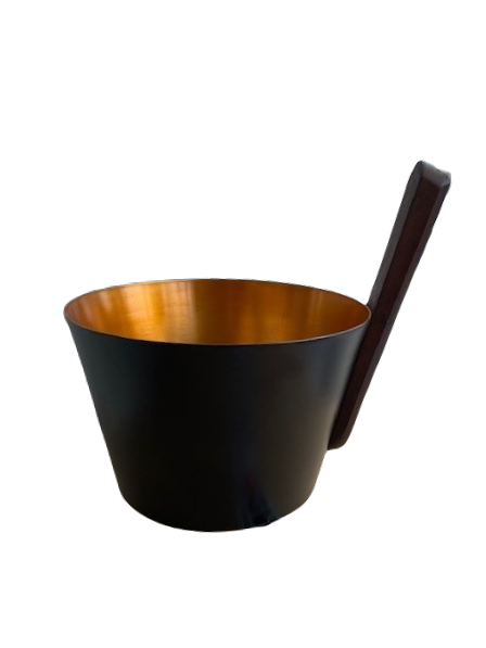 Sauna Emmer 5 Liter - Zwart/ Rosé Goud