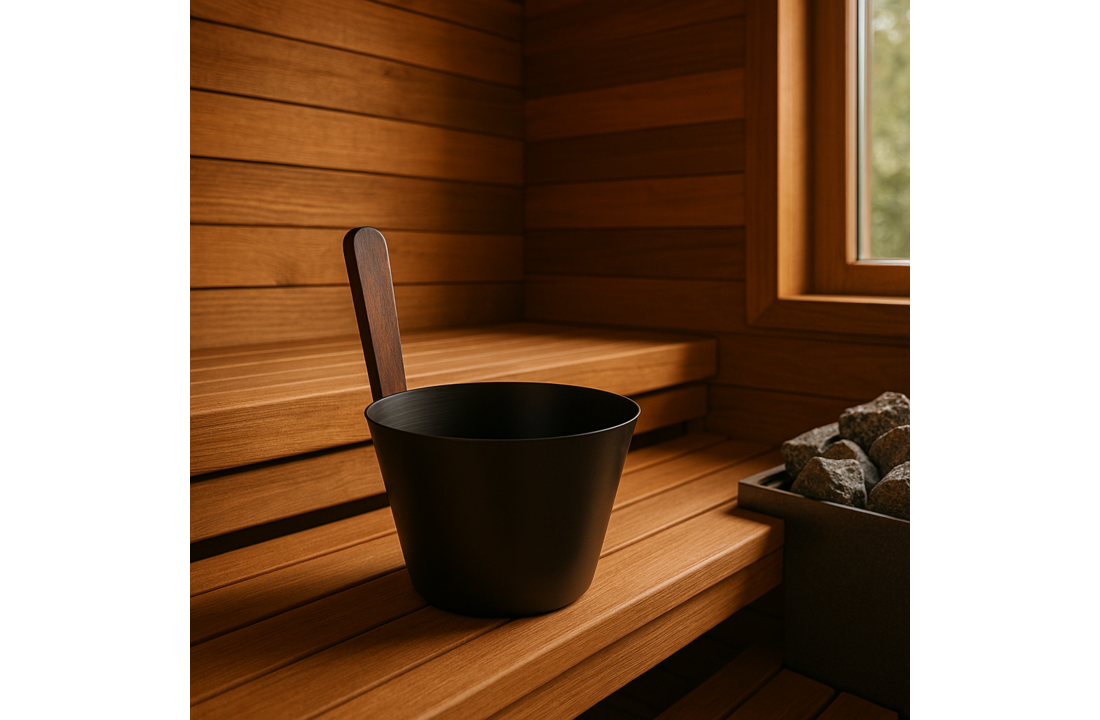 Sauna Emmer 5 Liter - Zwart