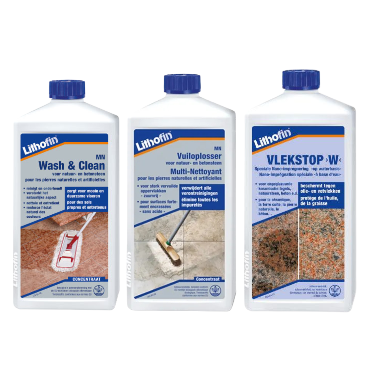 Lithofin Onderhoudsset voor natuursteen