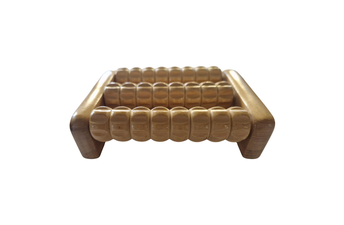 Voetmassagerol Grind - massageroller hout
