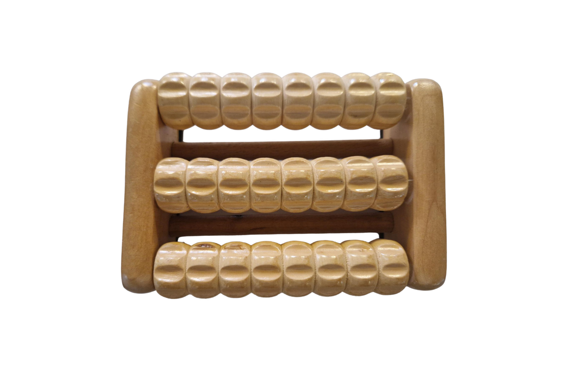 Voetmassagerol Grind - massageroller hout