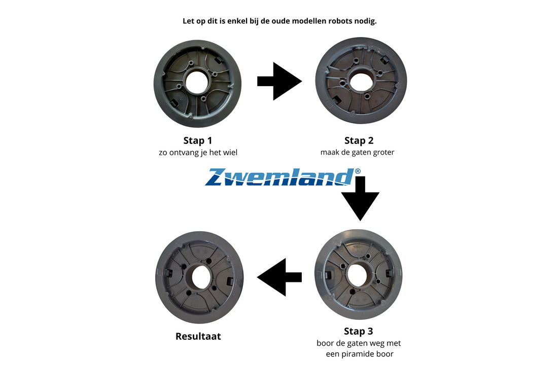 Maytronics Dolphin wiel groot Poolstyle