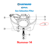 Hayward San Sebastian Side Filter deksel - Side lid transparent Ø300