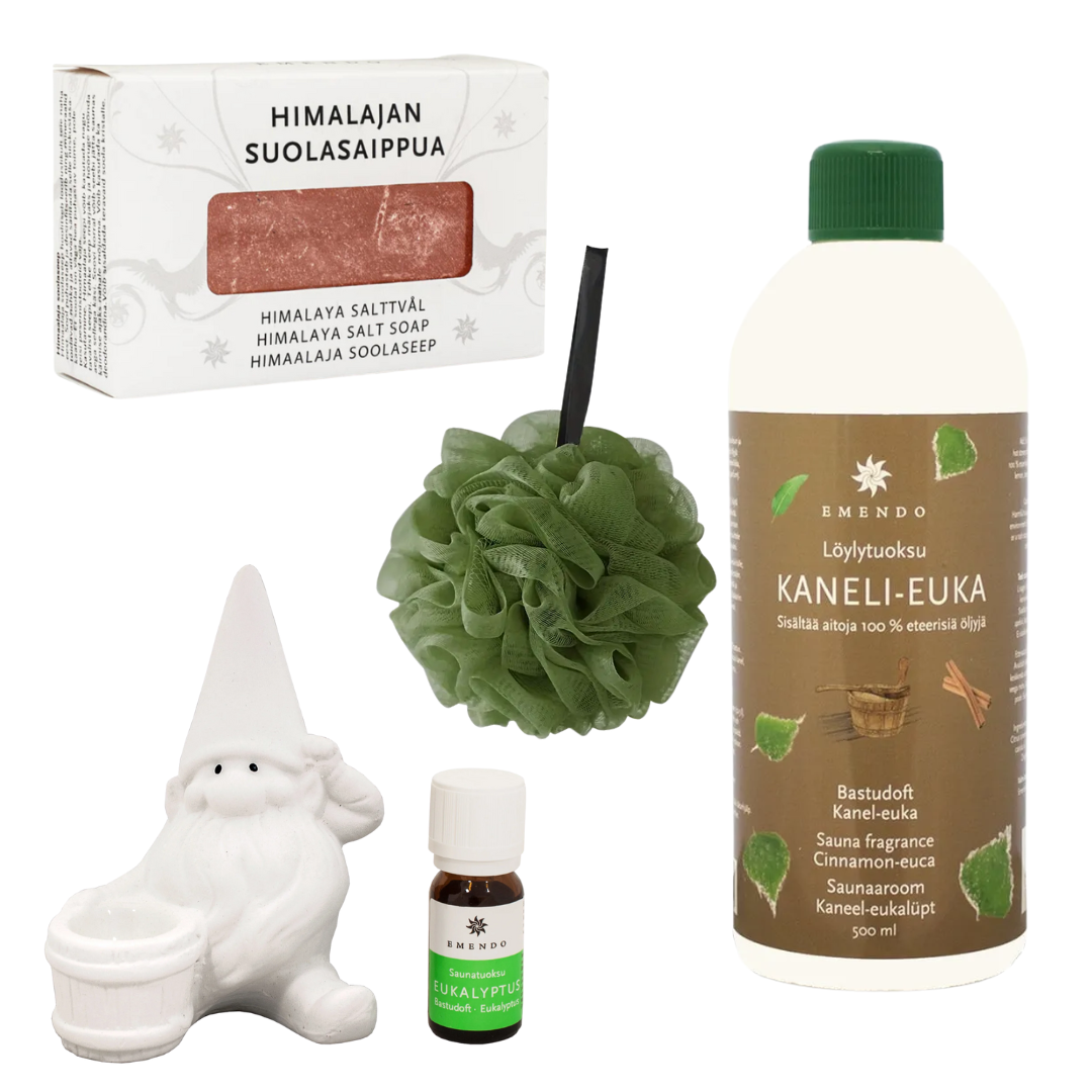 Emendo geschenkmand - Sauna geur en zeep set