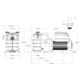 Hayward Max Flo zwembadpomp VS 1Pk - Frequentiegeregelde pomp