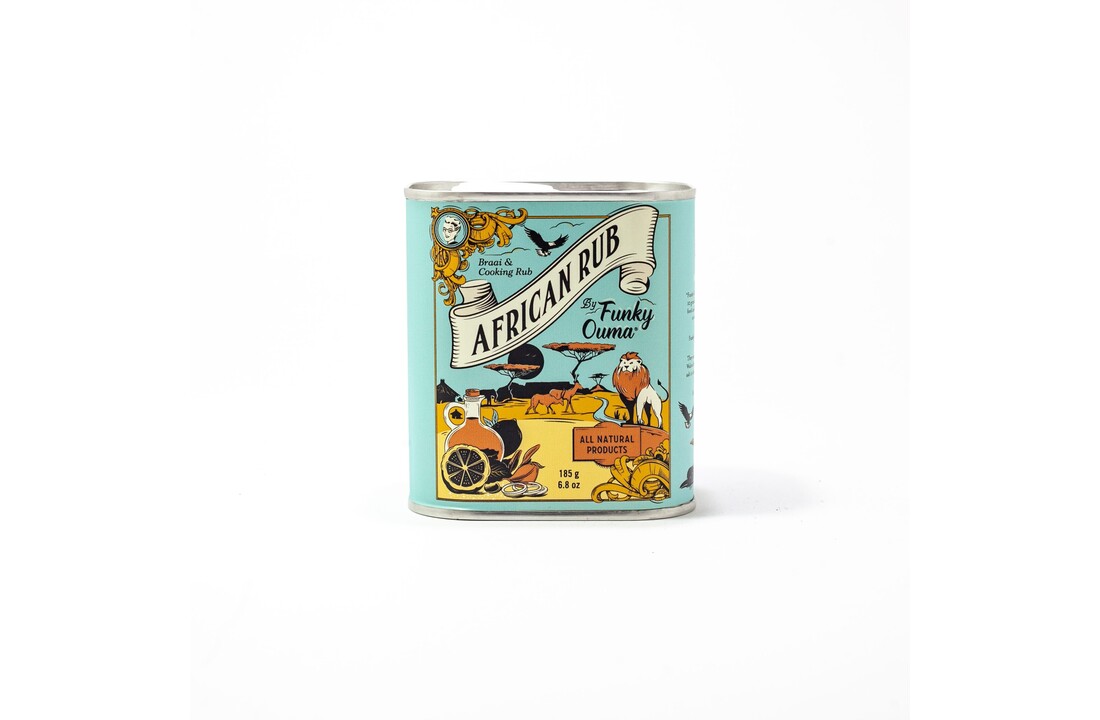 African Spice Barbecue Rub Blik - 185 gr of 55 gr