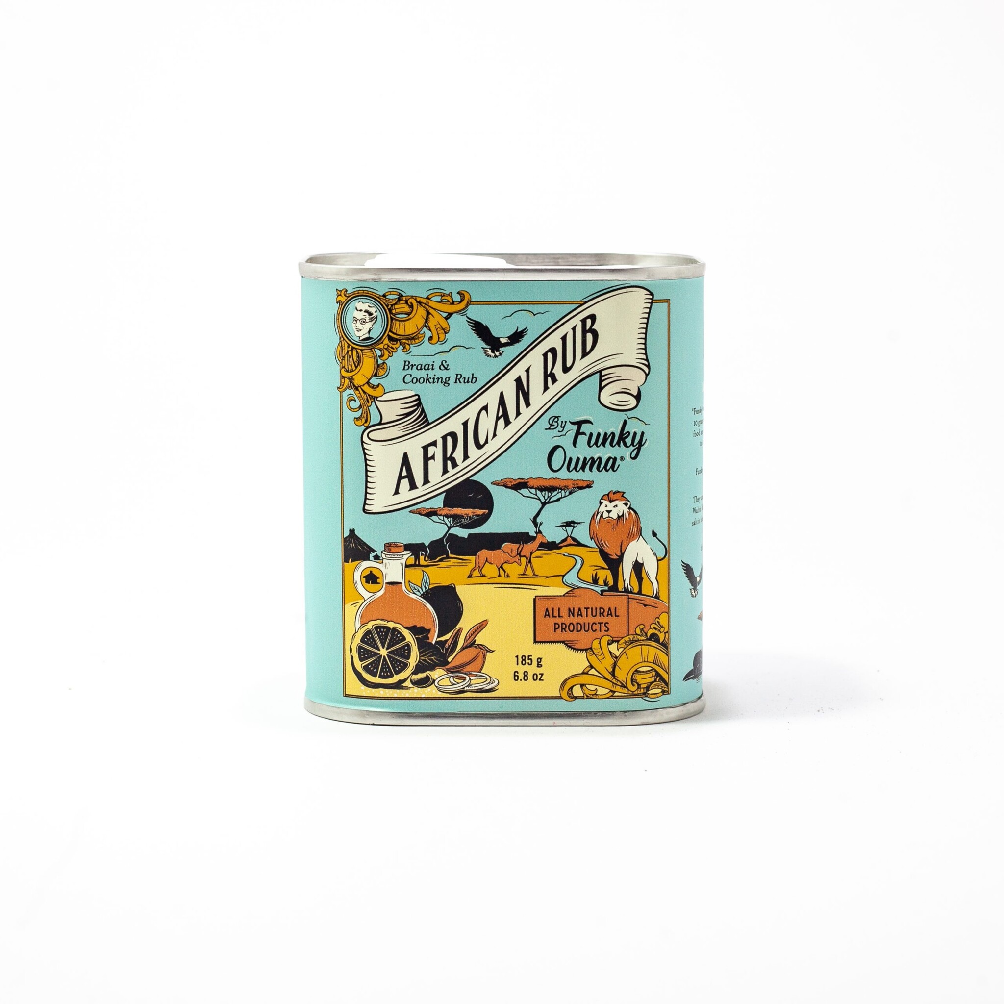African Spice Barbecue Rub Blik - 185 gr of 55 gr