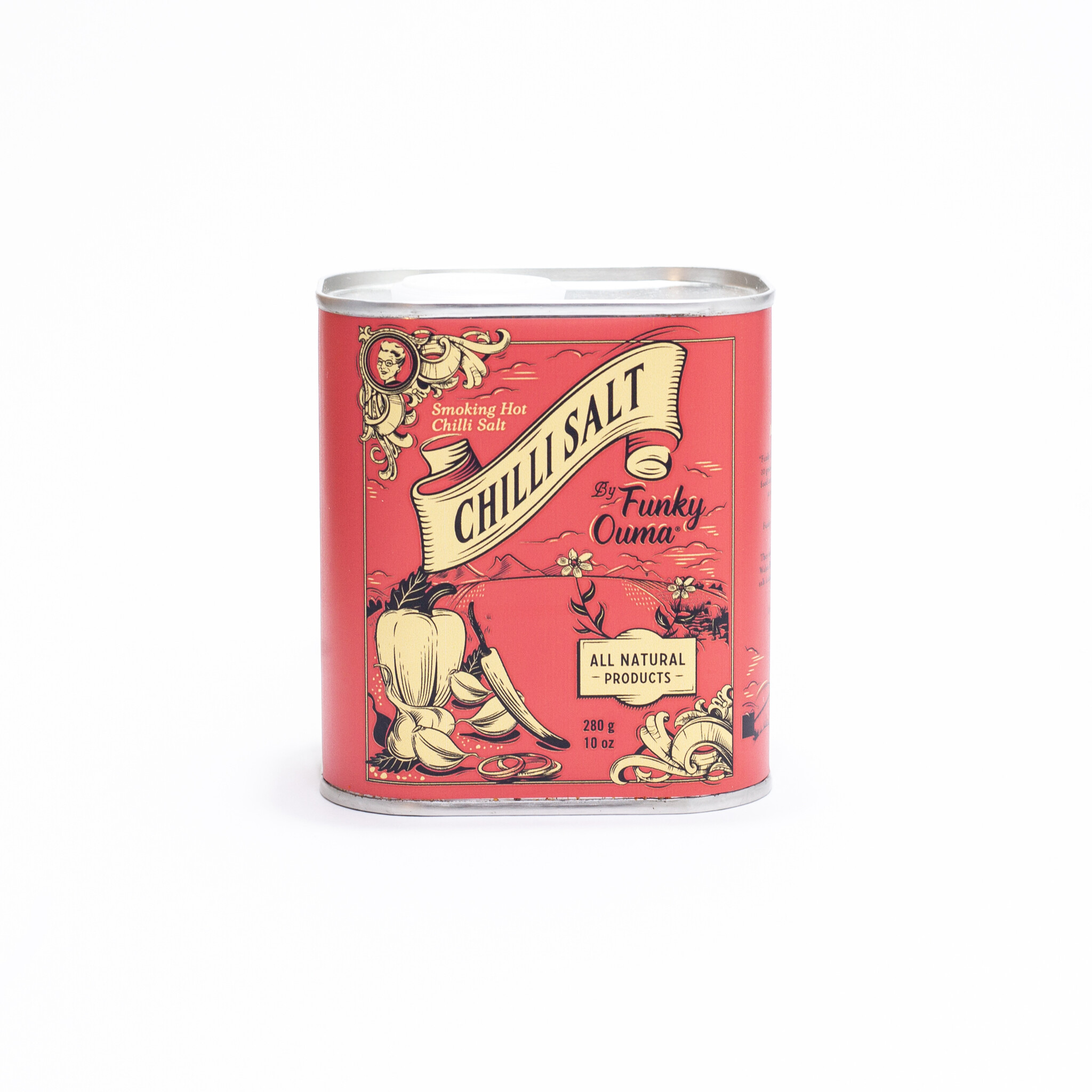 Chili Salt Barbecue Zout Rub blik – 280 gr of 90 gr