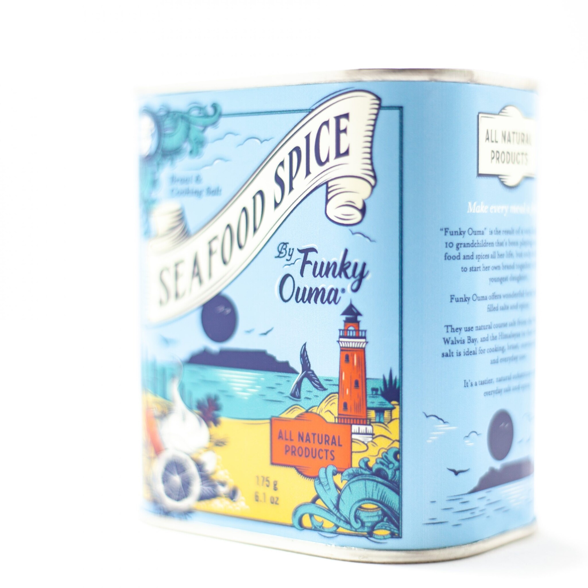 Seafood Spice Zeevruchten Kruiden BBQ Rub in blik - 175 gr