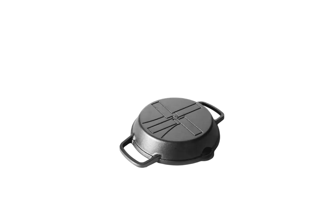 The Windmill gietijzeren skillet 2 handvaten S