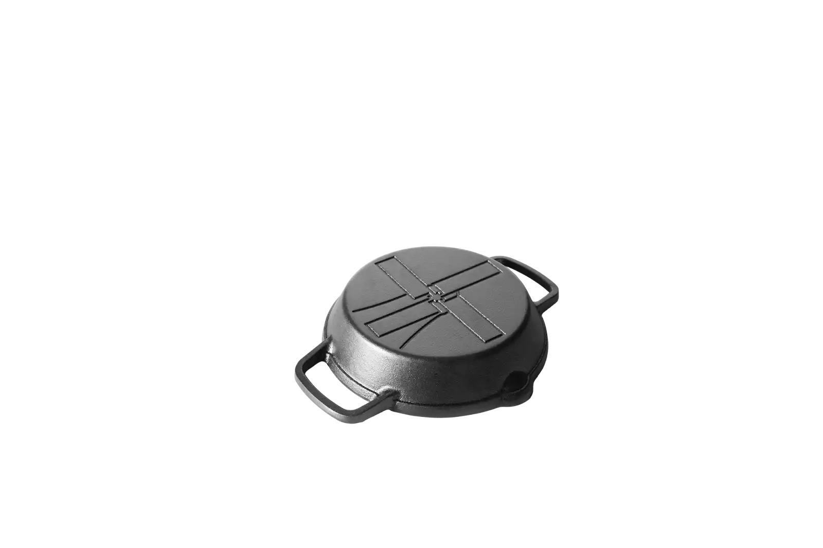 The Windmill gietijzeren skillet 2 handvaten S