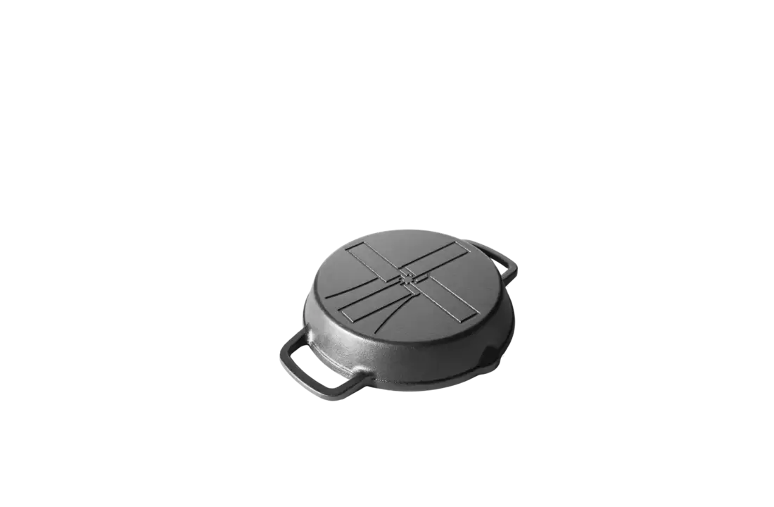 The Windmill gietijzeren skillet 2 handvaten M