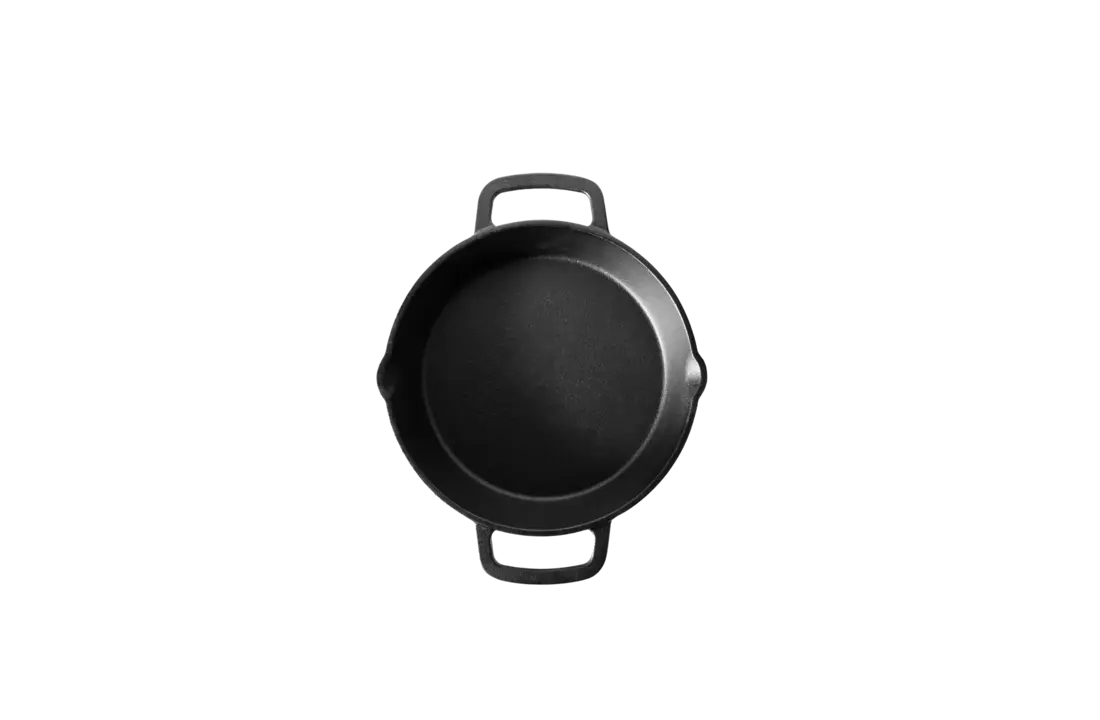 The Windmill gietijzeren skillet 2 handvaten M