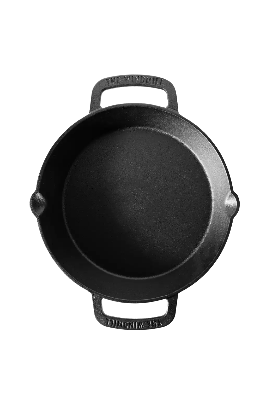 The Windmill gietijzeren skillet 2 handvaten L