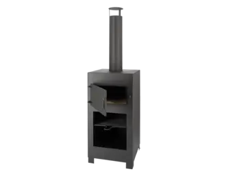 Fancy Flames Terraskachel + pizzaoven zwart