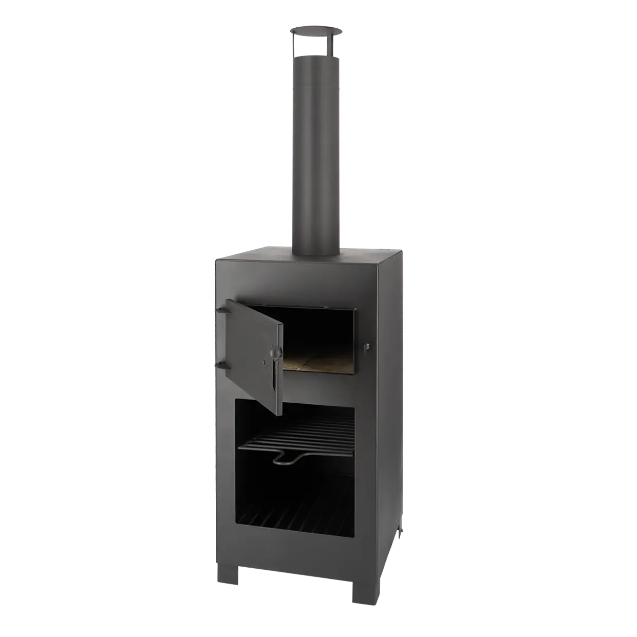 Fancy Flames Terraskachel + pizzaoven zwart