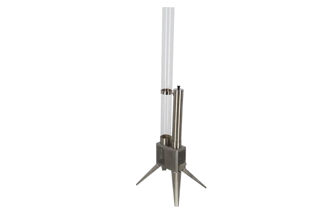 Fancy Flames Houtpellet Terrasheater Zilver