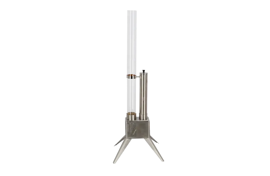 Fancy Flames Houtpellet Terrasheater Zilver