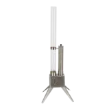 Fancy Flames Houtpellet Terrasheater Zilver