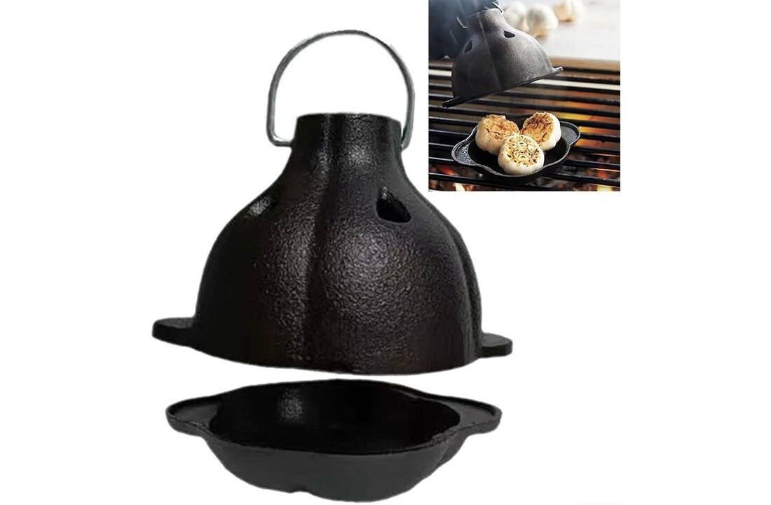 Knoflookpoffer Gietijzer - Barbecue - Outdoor Kamperen