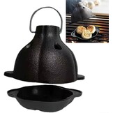 Knoflookpoffer Gietijzer - Barbecue - Outdoor Kamperen