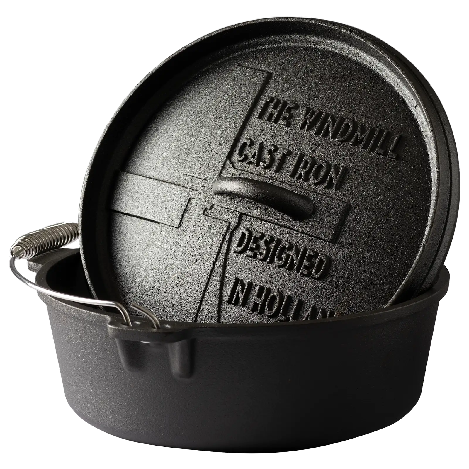 The Windmill gietijzeren Dutch Oven 6qt - zonder pootjes