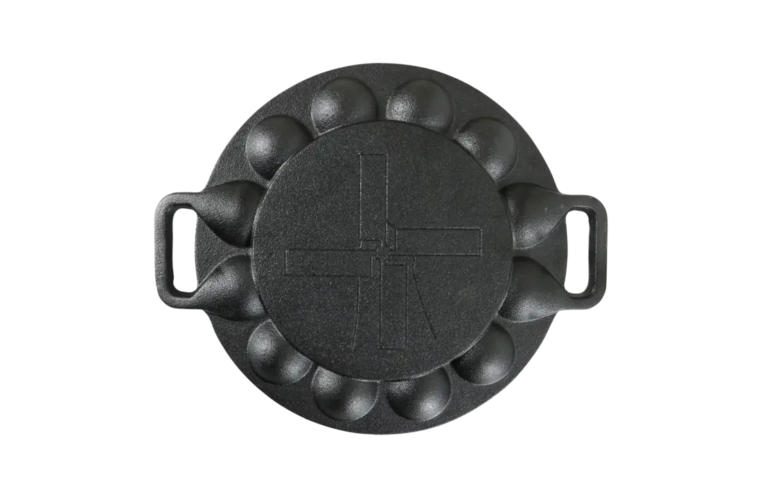 The Windmill gietijzeren poffertjespan