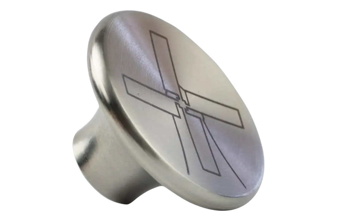 The Windmill dekselknop rvs - L