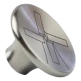 The Windmill dekselknop rvs - L